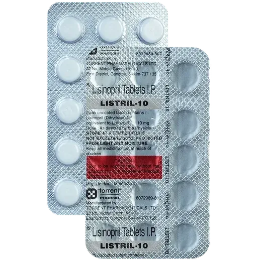 listril 10mg tablet 15's